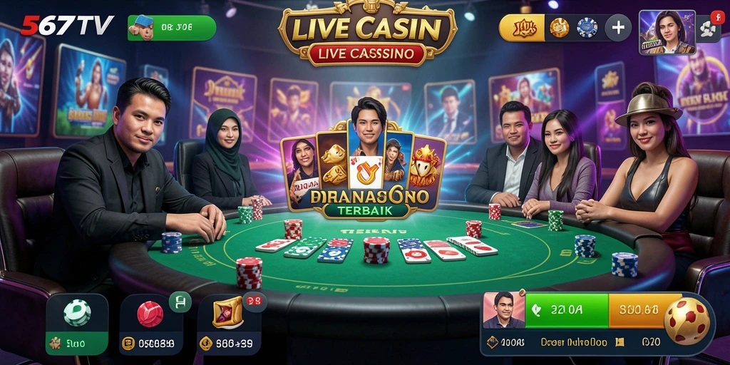 Layar permainan seru di 567TV dengan dealer profesional.