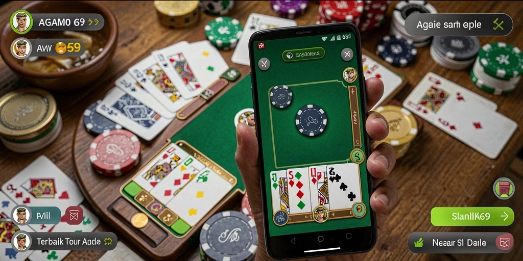 Gameplay AGAM69 yang menampilkan keseruan saat bermain Gaple.