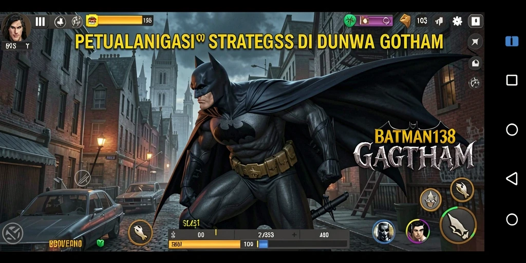 Tampilan gameplay menarik dari BATMAN138 di Gotham.