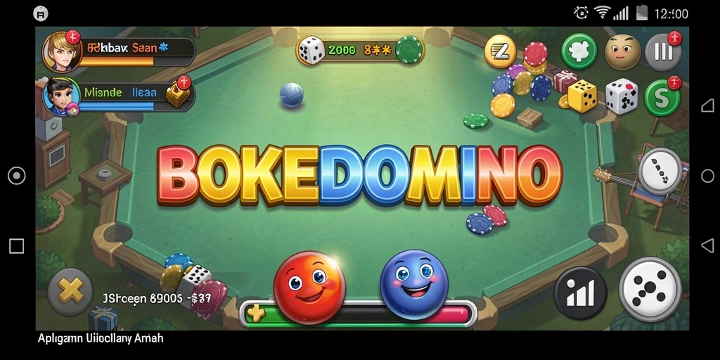Tampilan antarmuka BOKEDOMINO yang ramah pengguna dan fungsional.