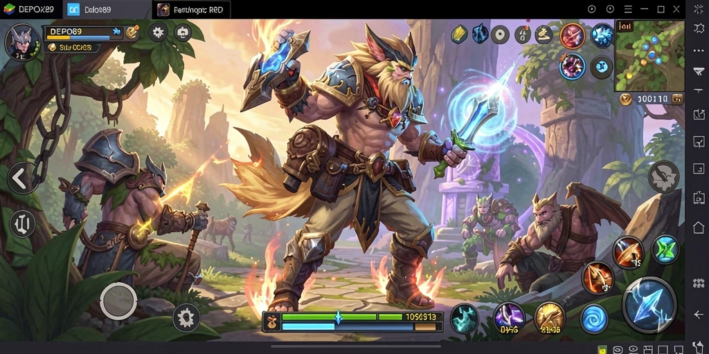 Tampilan gameplay seru DEPO89 yang penuh petualangan RPG.