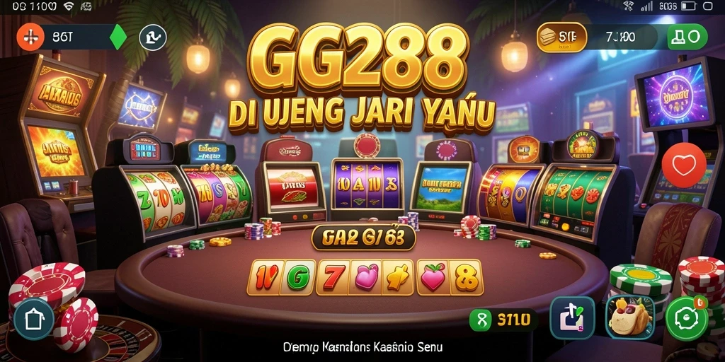 Tampilan gameplay seru dari GG288 yang menggambarkan keseruan kasino.