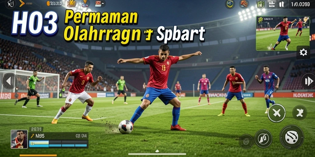 Tampilan gameplay yang menegangkan dan kompetitif dalam H03.