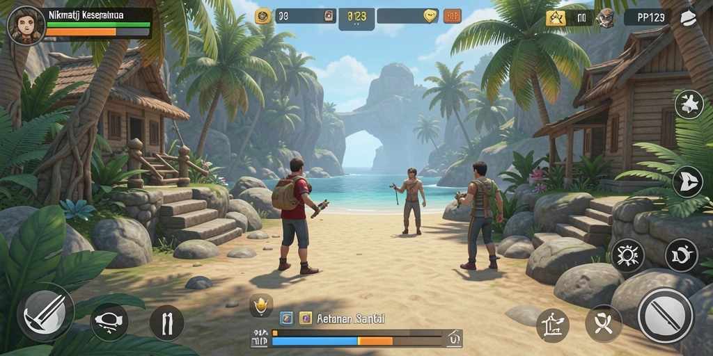 Tampilan gameplay PP123 yang menarik dan penuh warna.