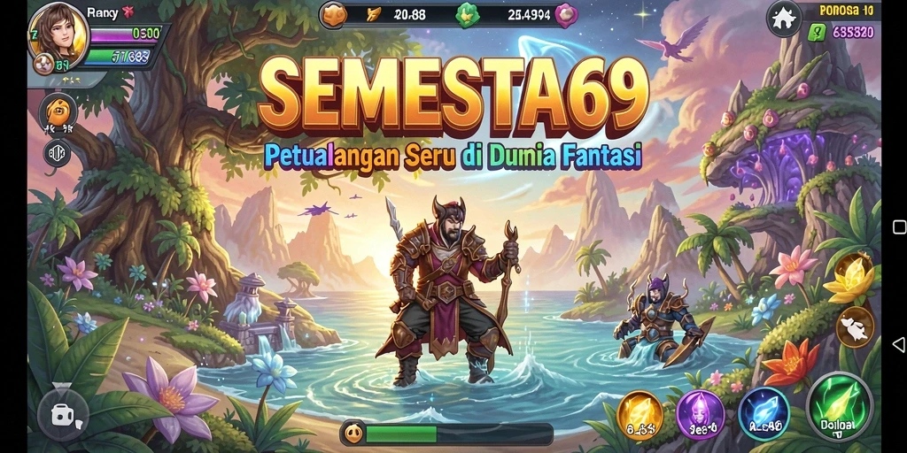 Tampilan gameplay SEMESTA69 yang menakjubkan dan mendebarkan.