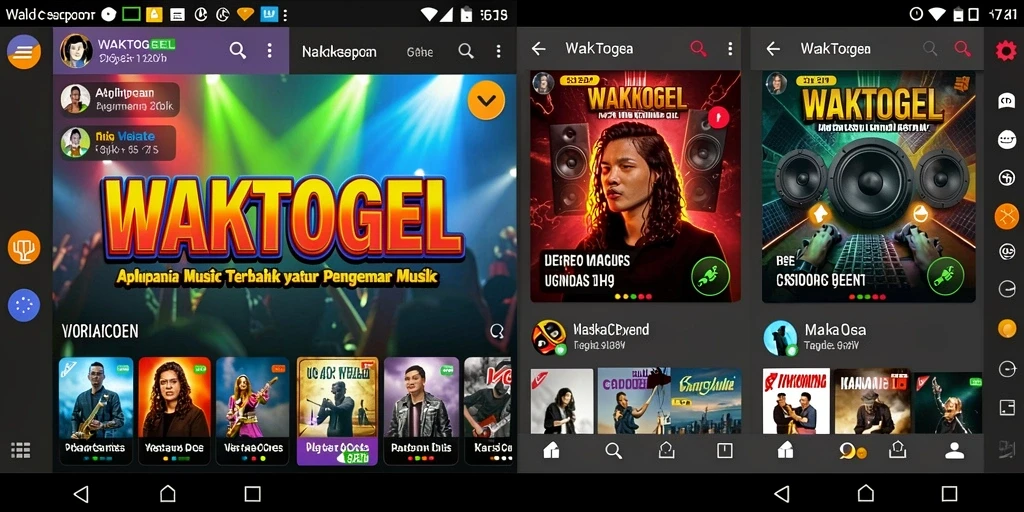 Tampilan gameplay interaktif WAKTOGEL yang menarik dan penuh warna.