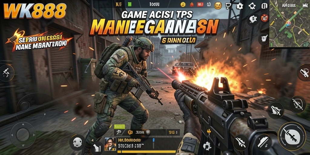 Tampilan gameplay seru dan menegangkan dalam WK888 yang penuh aksi.